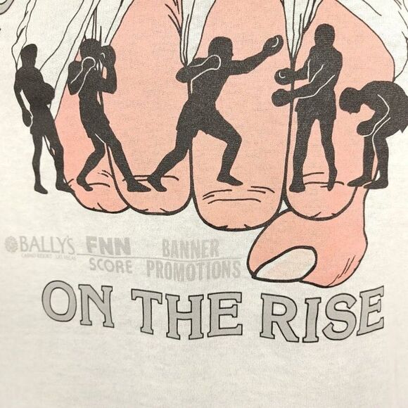 Young Fighters Ballys Boxing T Shirt Vintage 80s On The Rise 50/50 Made In USA - Picture 3 of 7